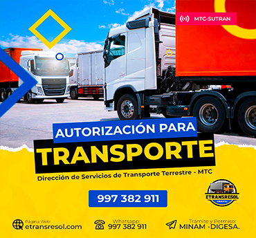 Empresas de Transporte con el permiso para transportar Residuos Sólidos Peligrosos y No Peligrosos MINAM MTC ETRANSRESOL