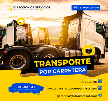 Sistemas de Mantenimiento y Gestión de Flotas de Transporte Lima-Perú MTC ETRANSRESOL