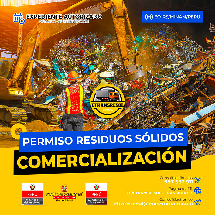 Empresa Operadora de Residuos Sólidos Autorizada por el Ministerio del Ambiente MINAM ETRANSRESOL