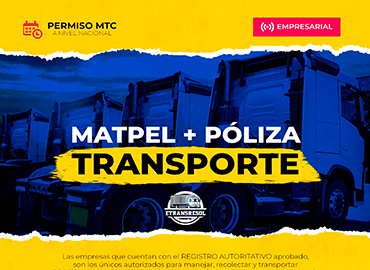 Póliza de Seguros para Transportar materiales peligrosos MATPEL